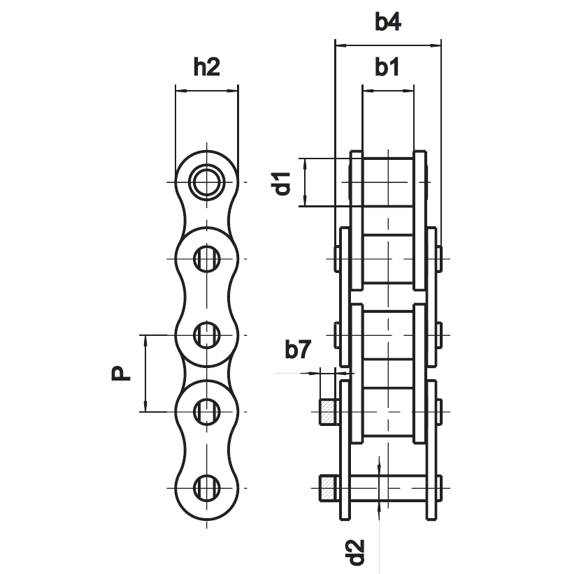 Пр 12 7 9. Однорядная приводная роликовая цепь пр-1.5.875-23. Цепь 12b-1 2k1.102. Цепь втулочно-роликовая 12,7 x3,4 мм. Цепь приводная роликовая однорядная чертеж.